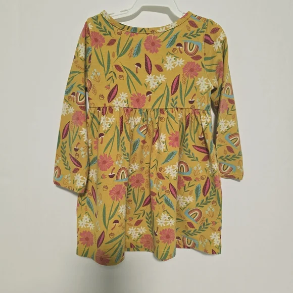 Toddler Girl 2T Fall Dress Mustard Yellow/ Pants - Picture 8 of 13